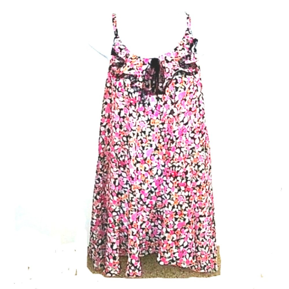 Oscar de la Renta pink label floral nightie/chemise size small